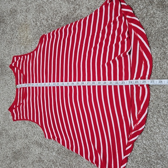 Merona red and white striped tank in medium - Picture 9 of 11